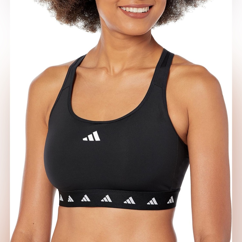 ✨adidas Women's Powerreact Training Medium Support Techfit Bra Sz S